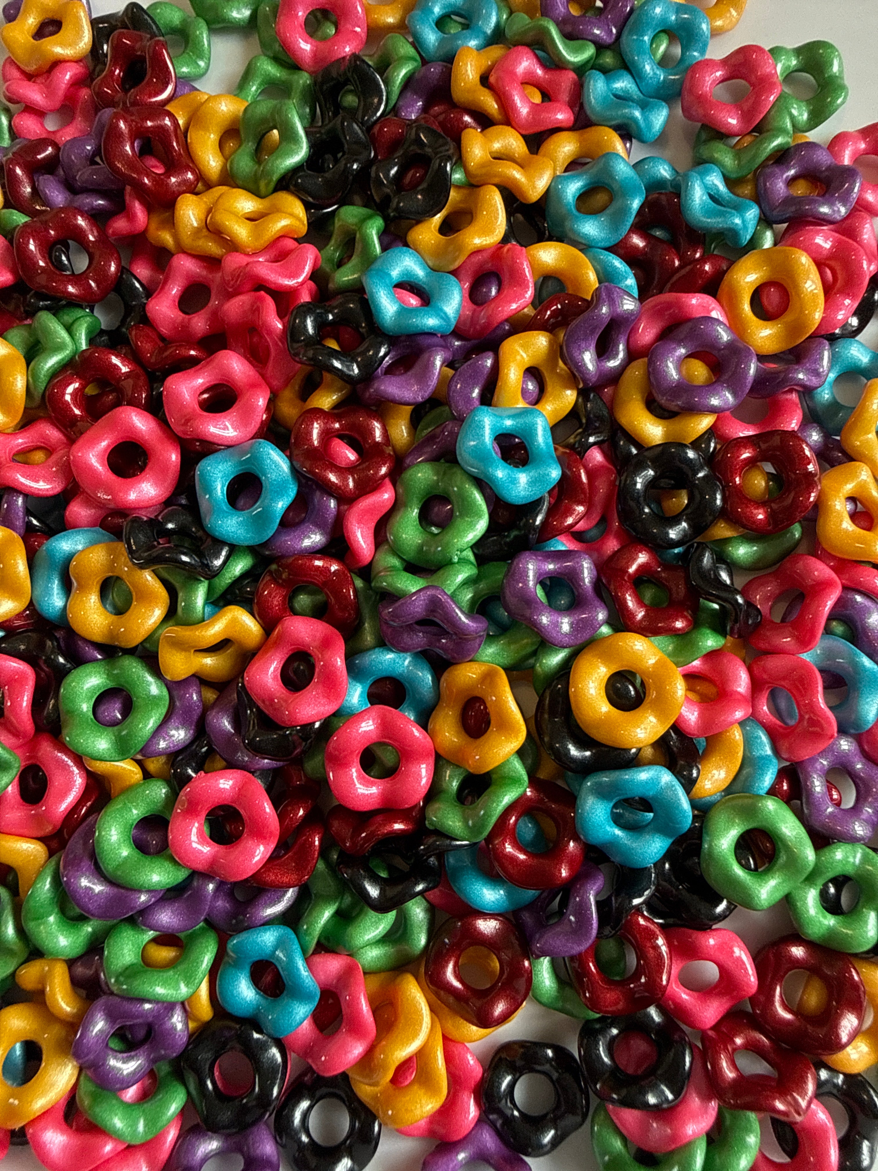 12mm Acrylic Shimmer Wavy Spacers- pack of 20