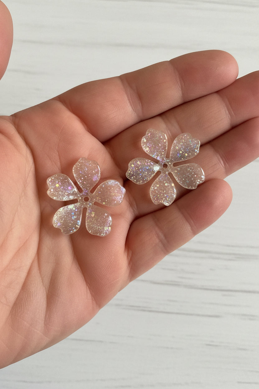 33mm acetate flowers pack of 10

