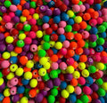 8mm silicone touch neon beads - pack of 25