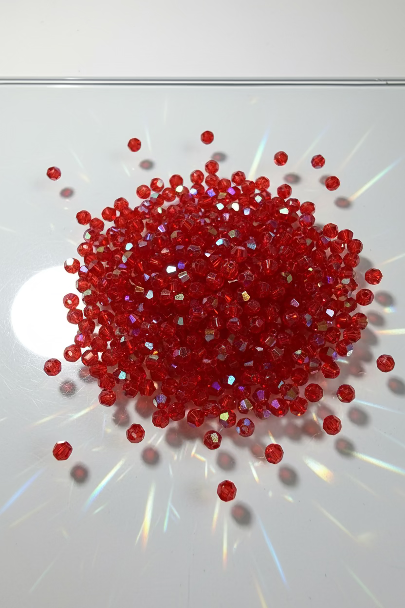 4mm Glass Faceted Beads - various colours