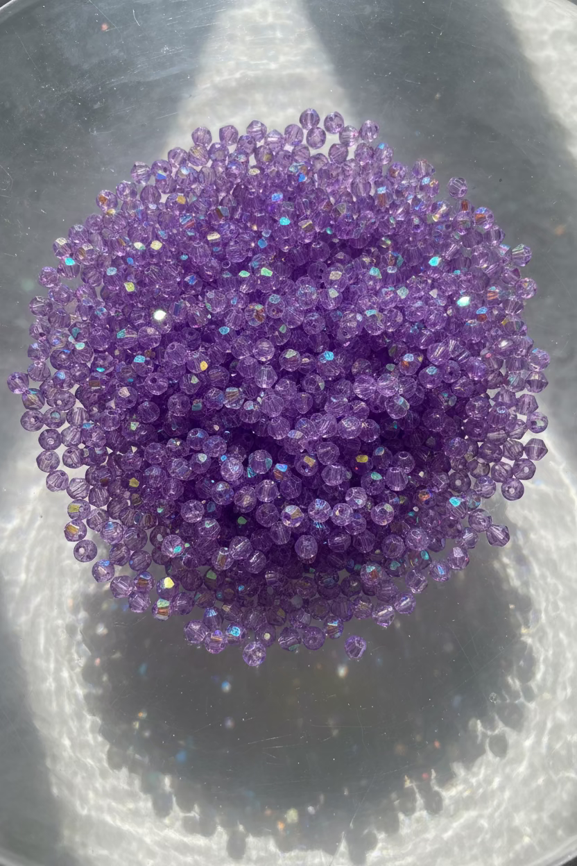 4mm Glass Faceted Beads - various colours