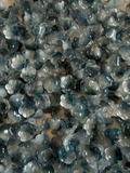 Grey Glass Flowers - pack of 50