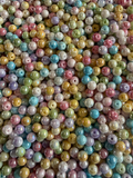 6mm Glass beads - Rainbow Mix - pack of 50