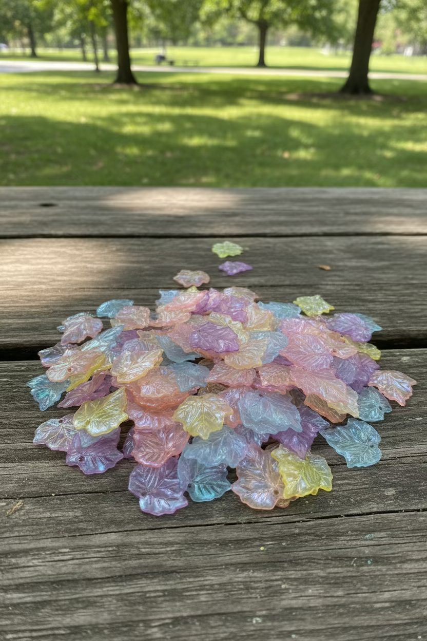 Acrylic leaves - pack of 20