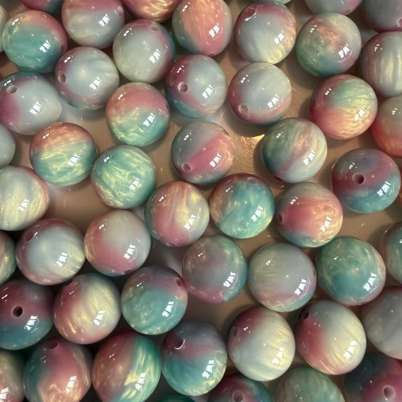 16mm two toned pearl shimmer beads colour option 3 - Kingyscrafts