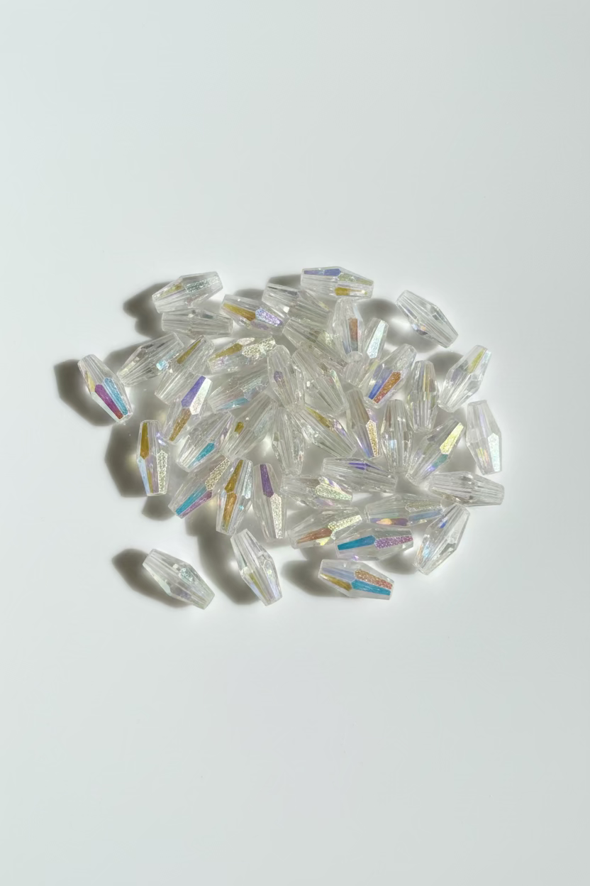 12mm Double Coned Glass Beads - 25g