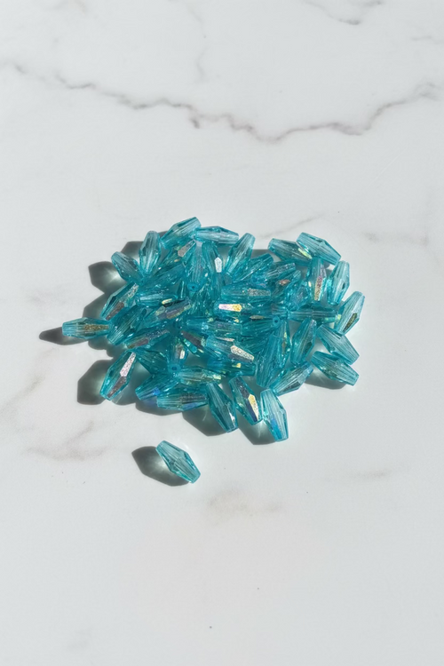 12mm Double Coned Glass Beads - 25g