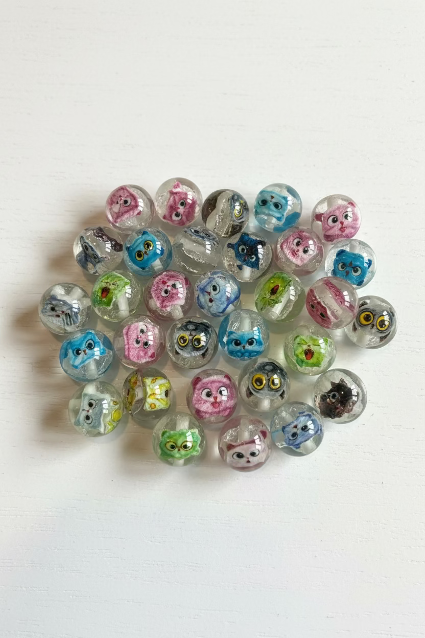 20mm Cat Beads - sold individually