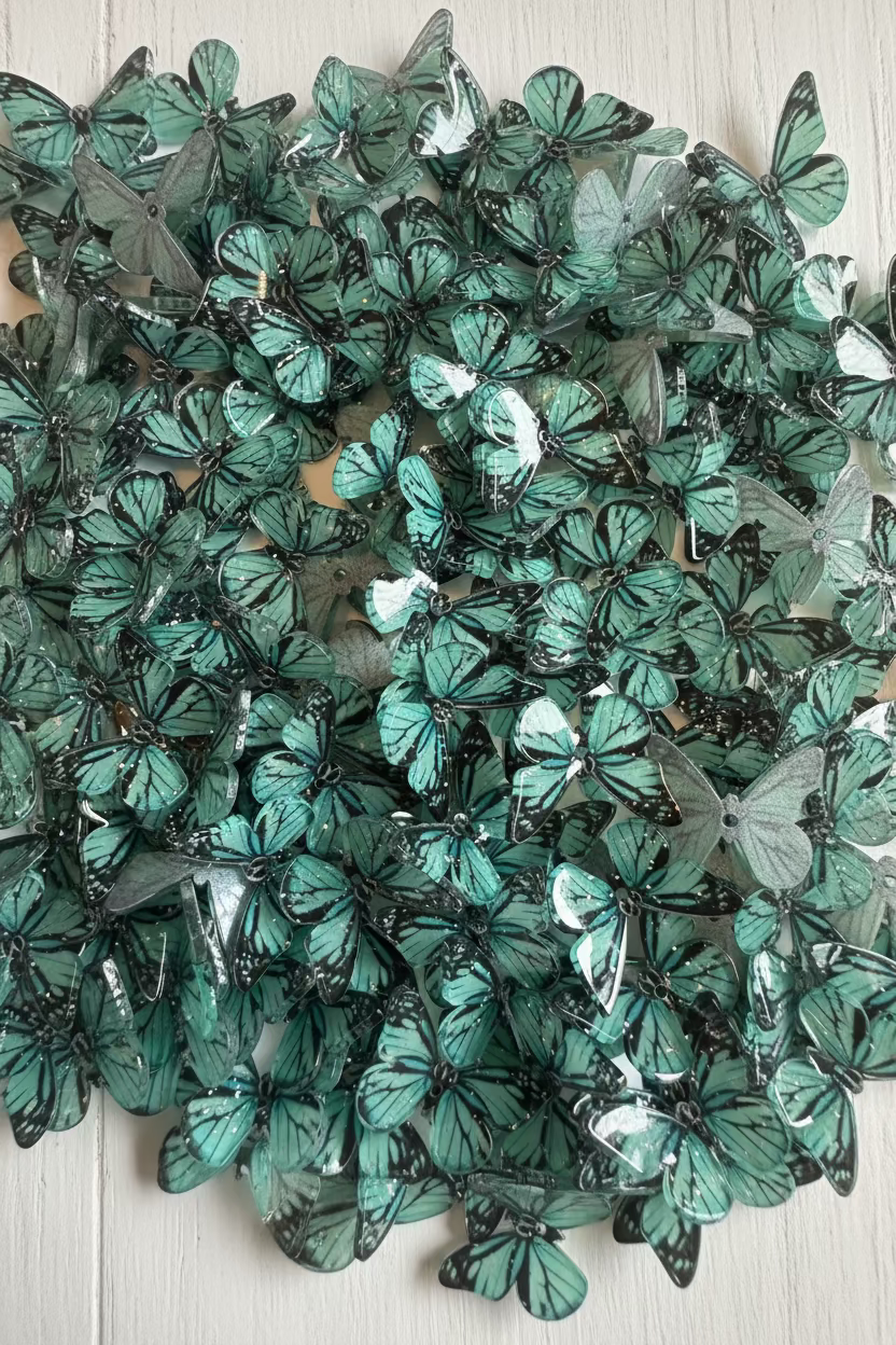 Acrylic Butterfly Beads - pack of 10