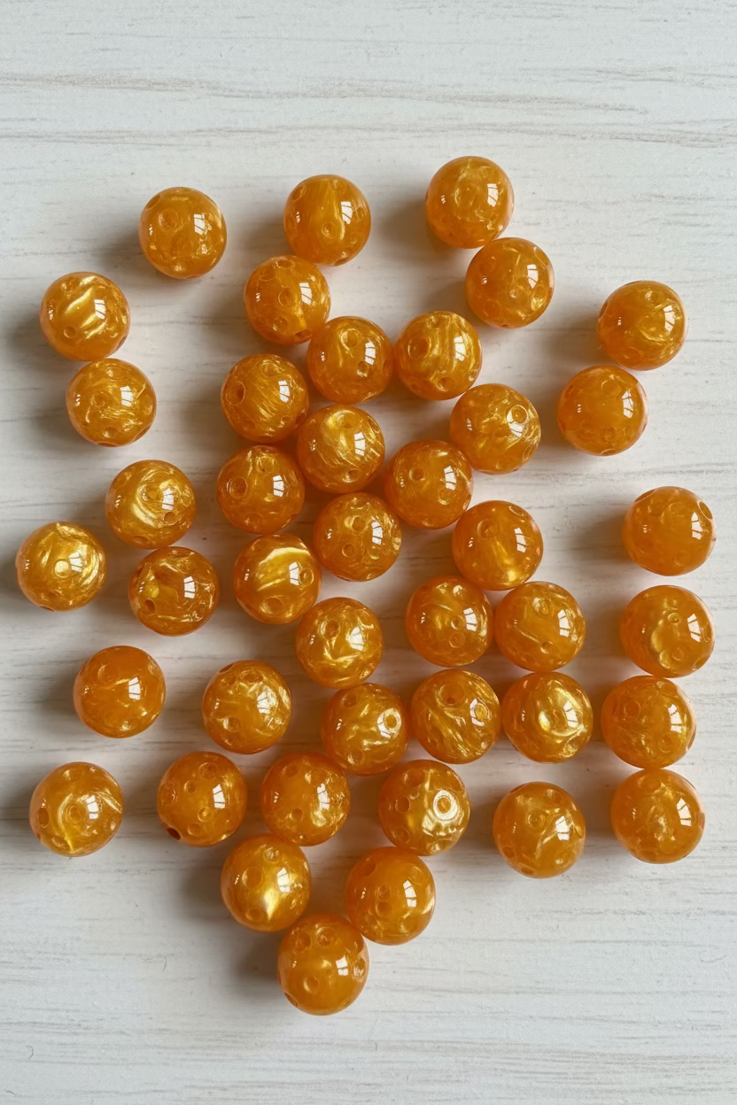 16mm moon beads pack of 5 for pen and jewellery making - Kingyscrafts