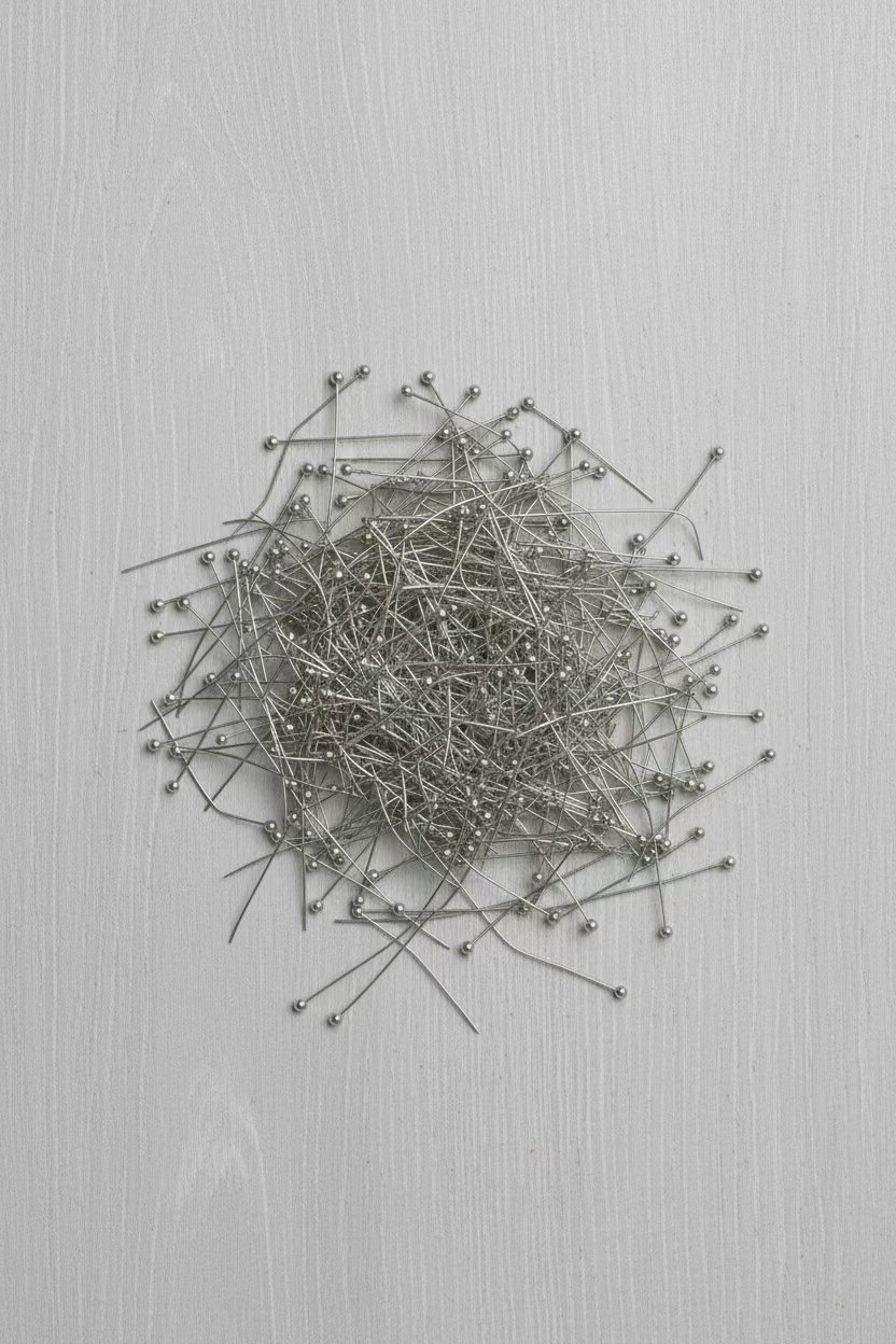 2.5cm long Ball Head Pins - 3g pack