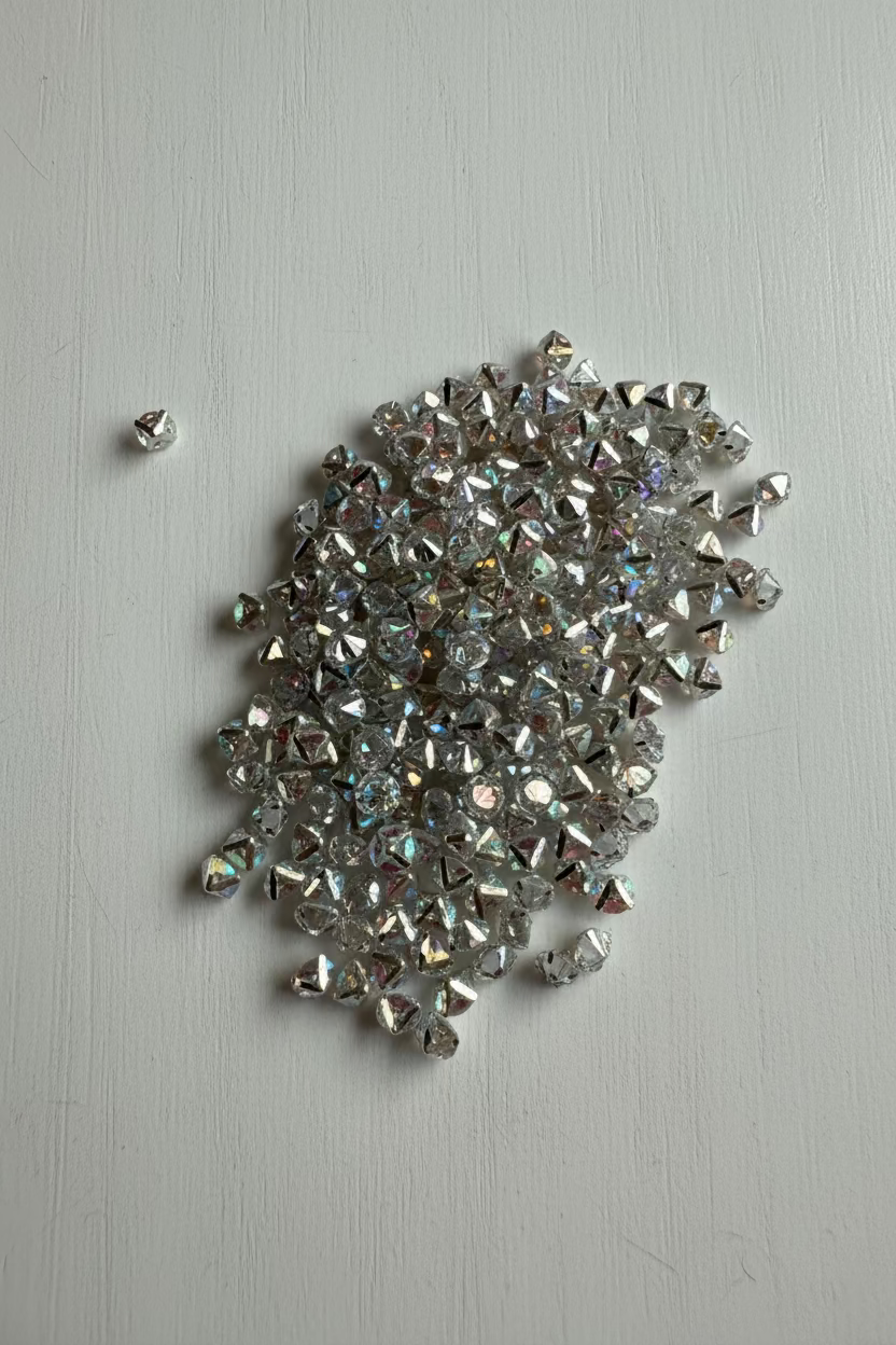 6mm Clear AB Zircons - 6g pack