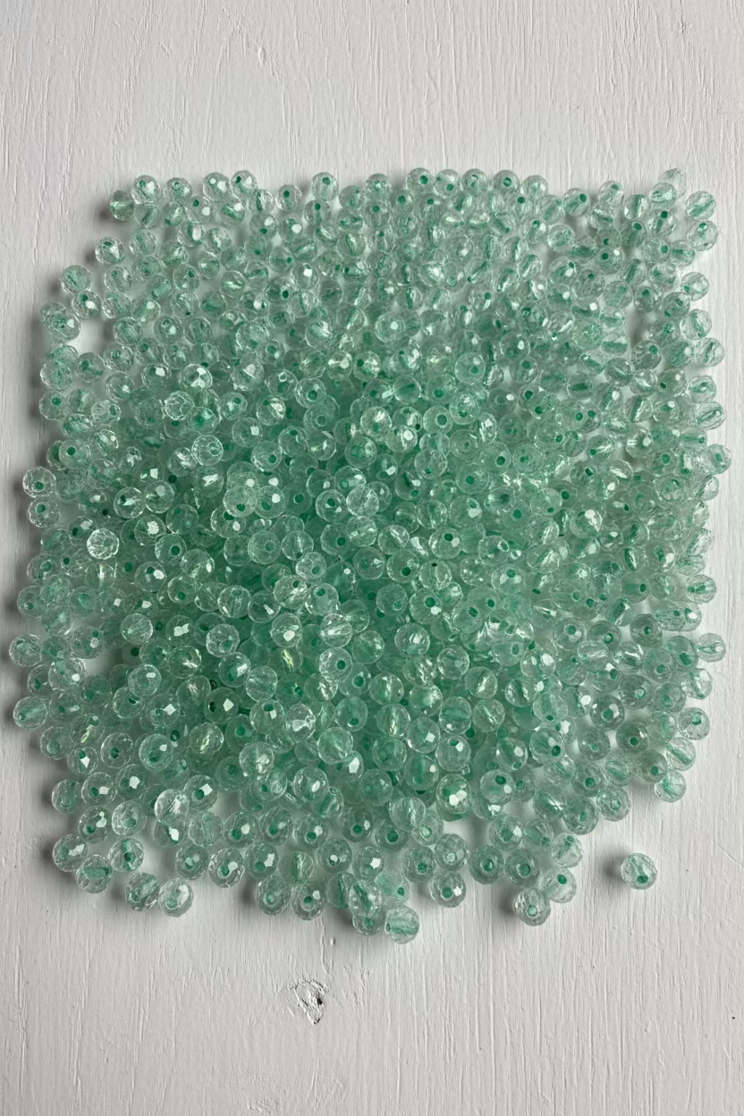 6mm faceted glass beads 25g pack for jewellery making and craft projects - Kingyscrafts