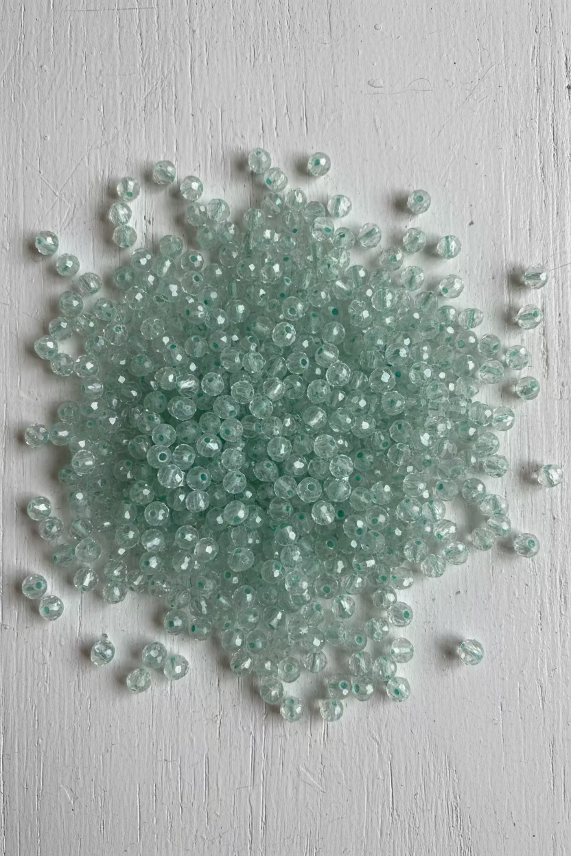 6mm faceted glass beads 25g pack for jewellery making and craft projects - Kingyscrafts