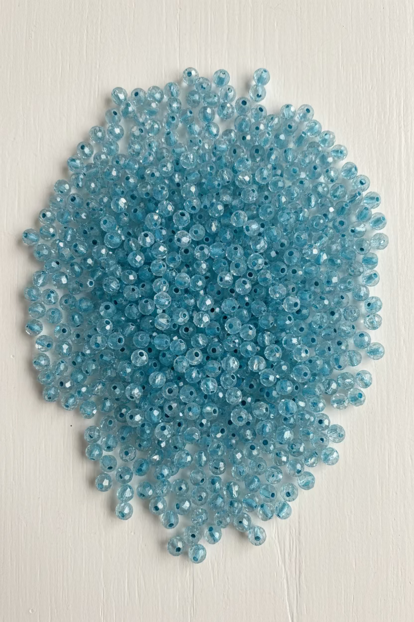 6mm faceted glass beads 25g pack for jewellery making and craft projects - Kingyscrafts