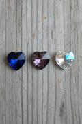 K9 Glass Faceted Hearts - sold individually