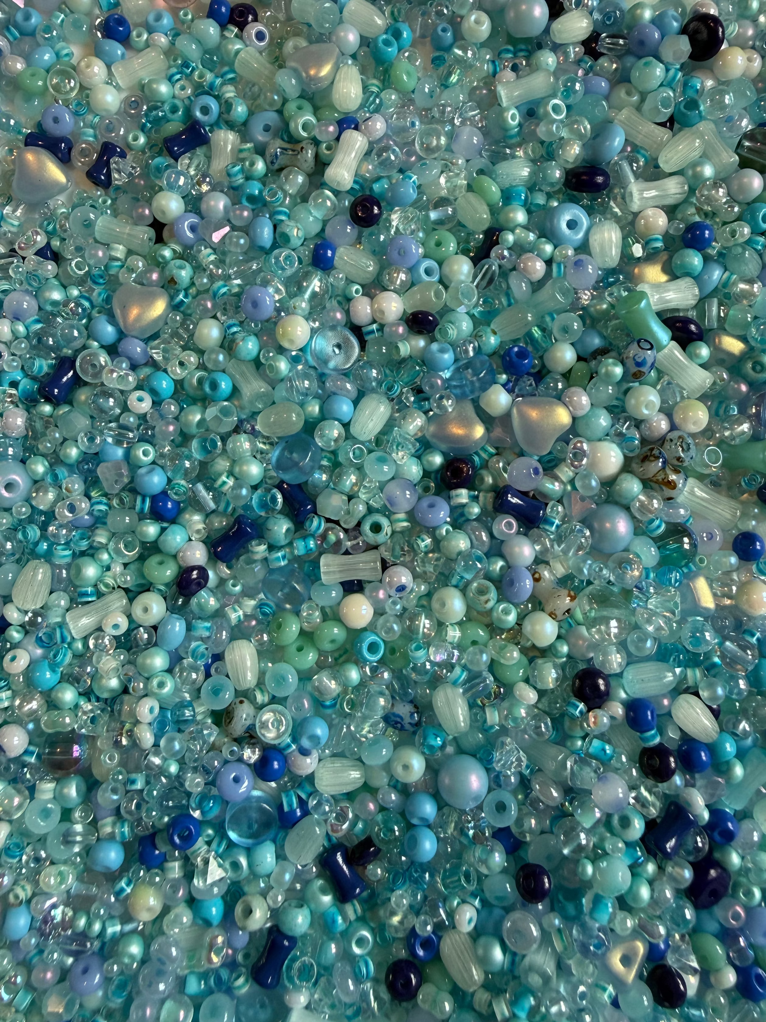 Glass bead mix 25g assorted colours for jewellery making - Kingyscrafts