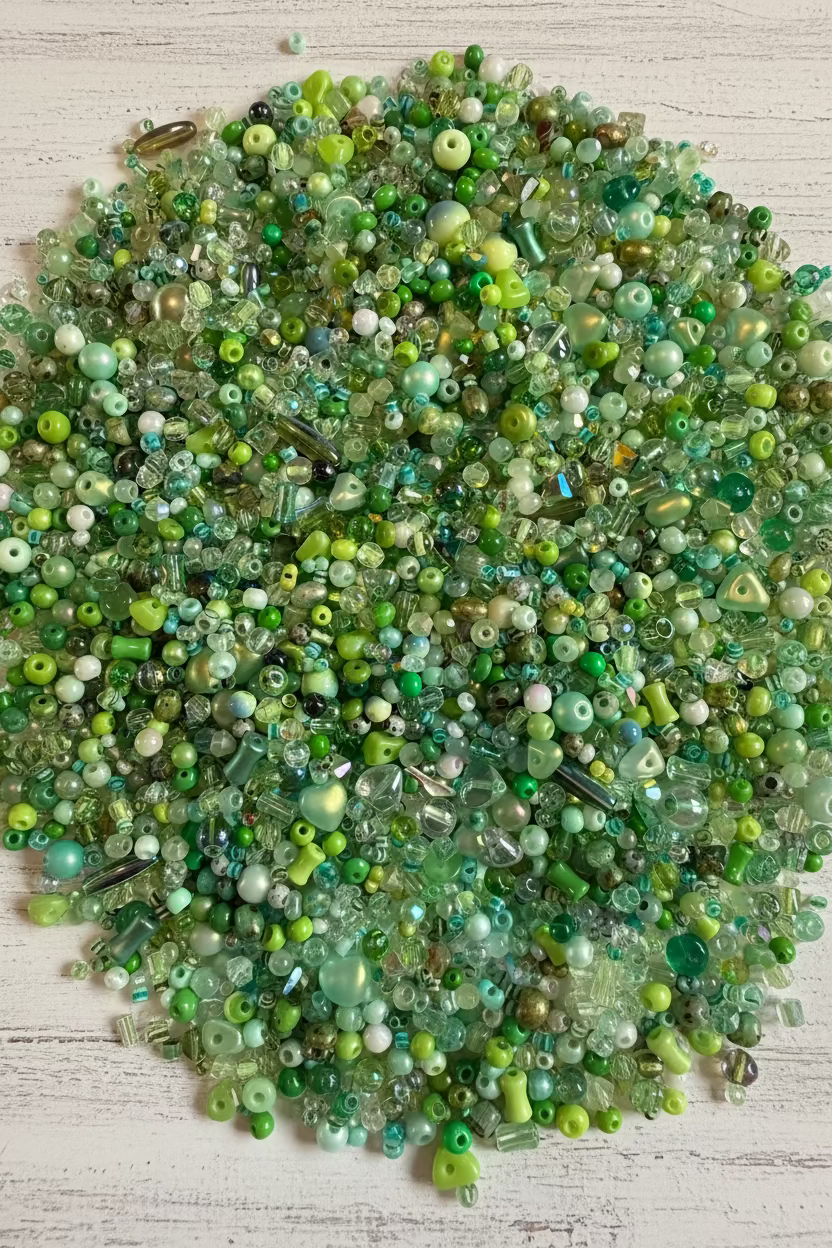 Glass bead mix 25g assorted colours for jewellery making - Kingyscrafts