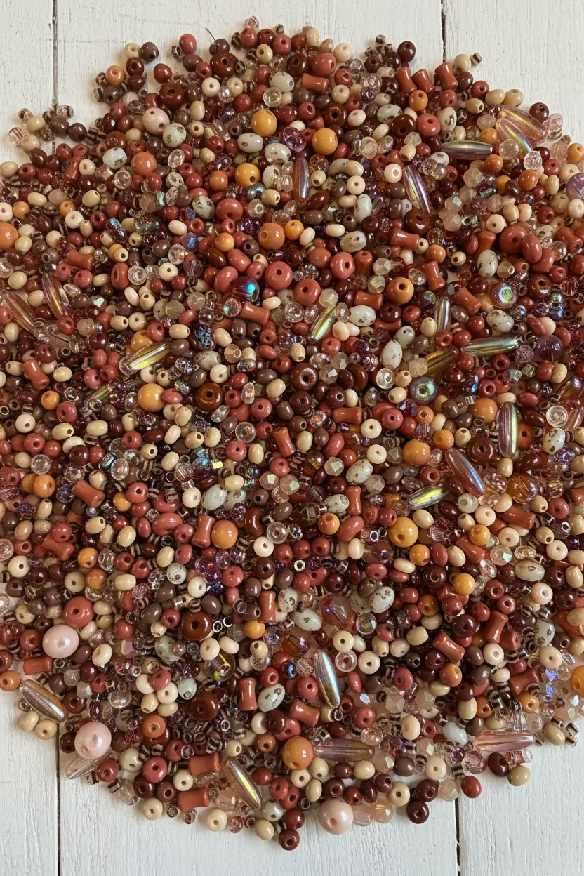 Glass bead mix 25g assorted colours for jewellery making - Kingyscrafts