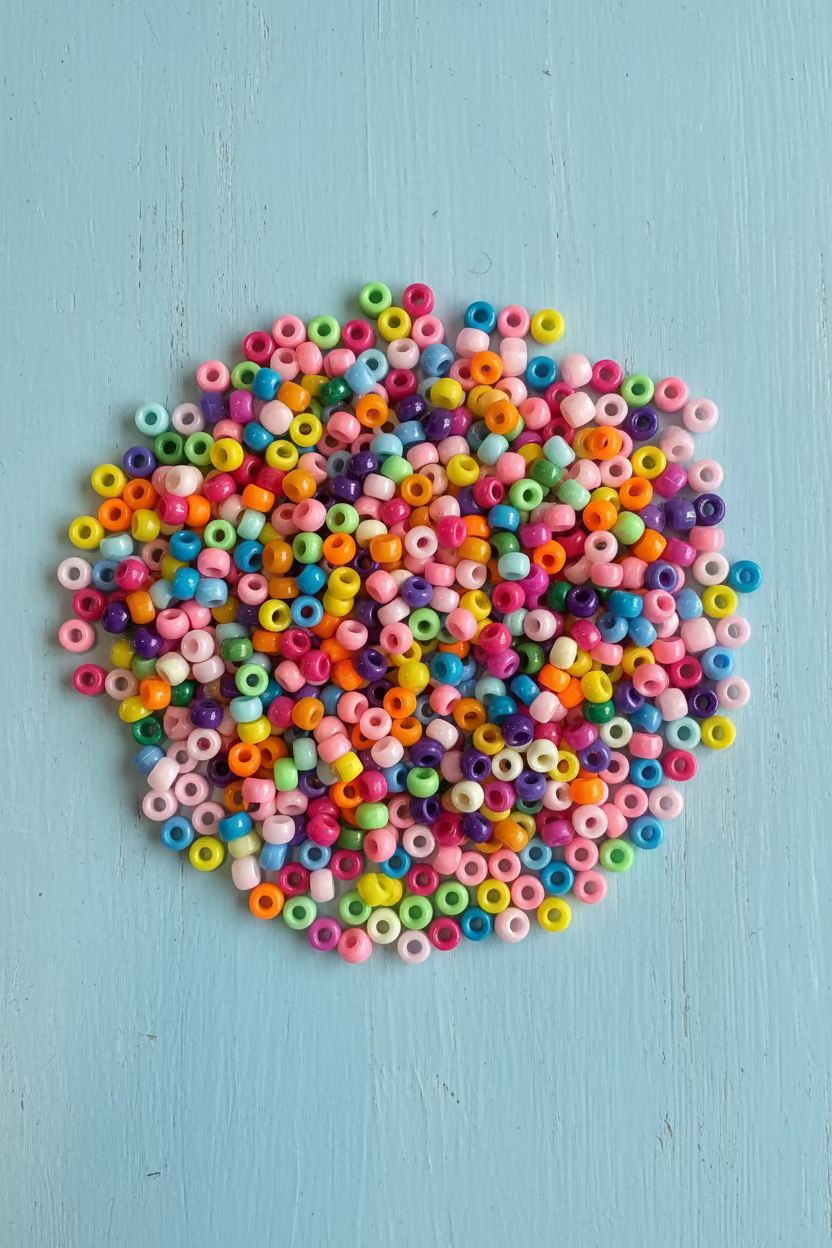 8mm pony beads pack of 5 for jewellery making and craft projects - Kingyscrafts