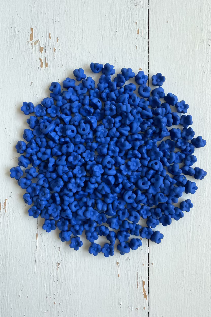 10mm silicone touch flower beads pack of 10