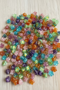 10mm Translucent Mixed Flower beads - pack of 10