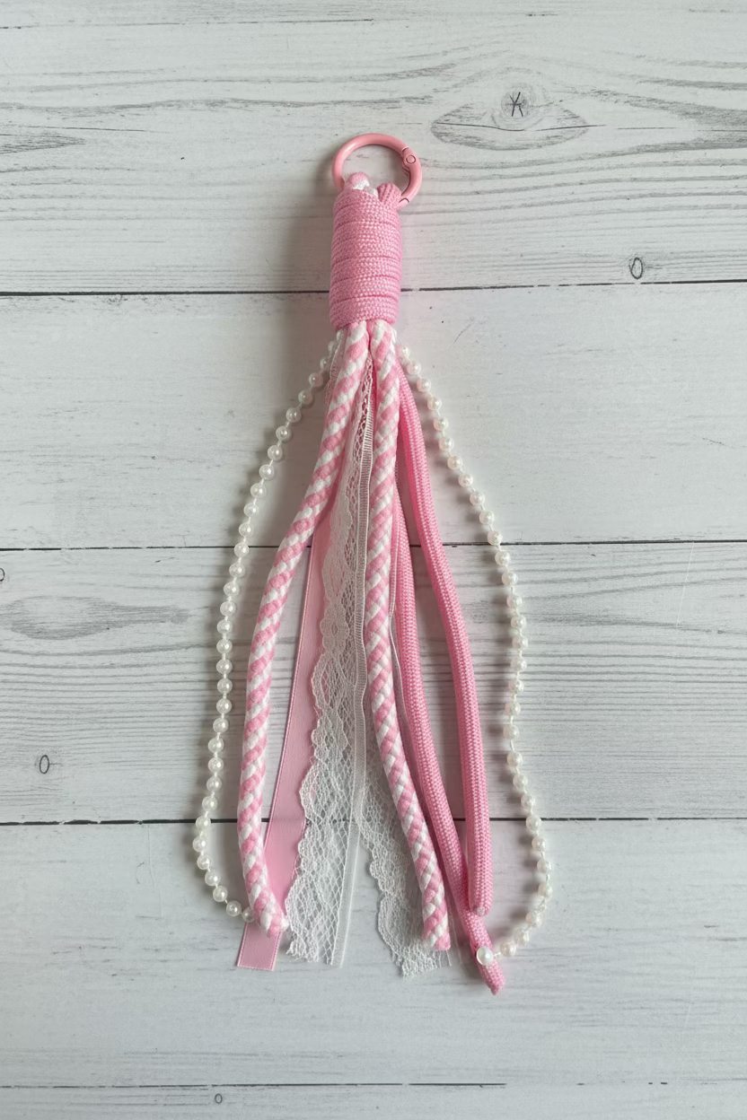 Rope keychain for keychain making in various colours – sold individually