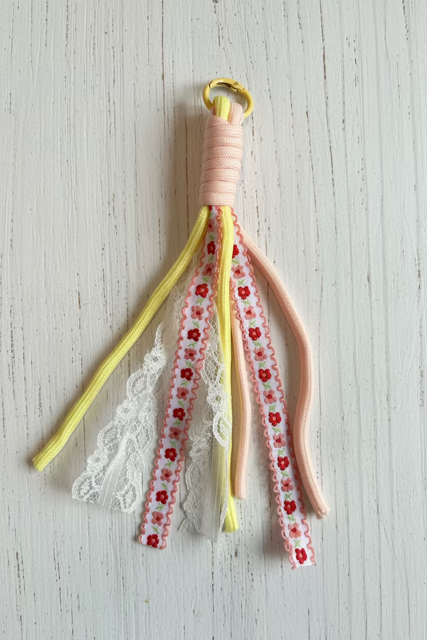 Rope keychain for keychain making in various colours – sold individually