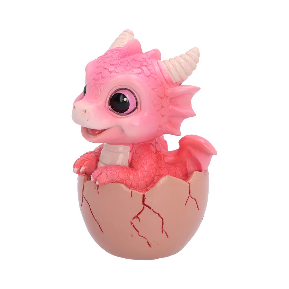 Shellbound pink dragon figurine emerging from a cracked egg.